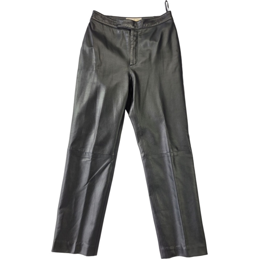 Margaret Godfrey Woman’s genuine leather black pants size 8